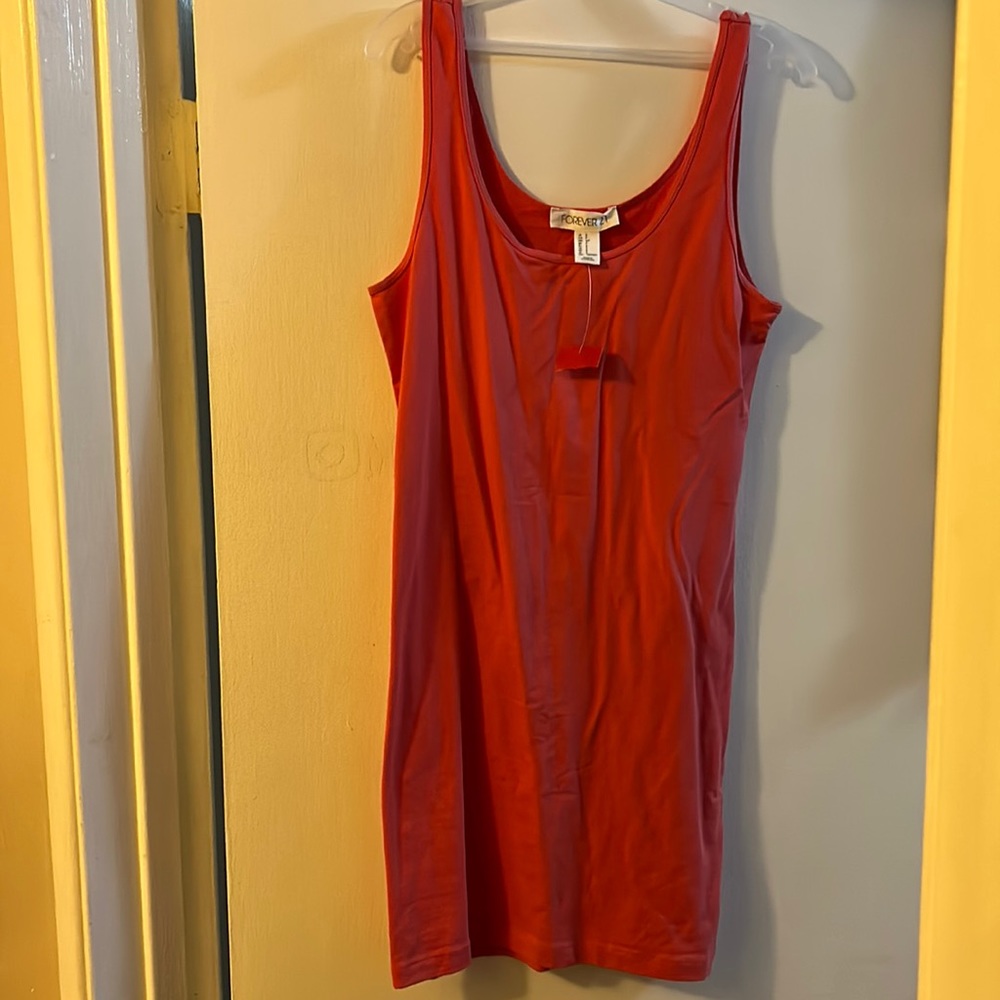 Orange mini dress size small